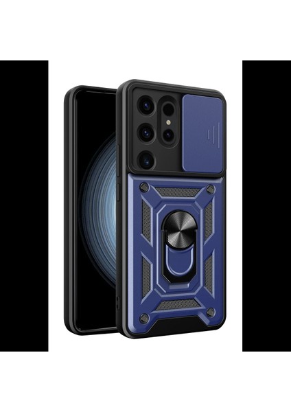 Samsung Galaxy S24 Ultra Kılıf Pars Lens Yüzüklü Silikon