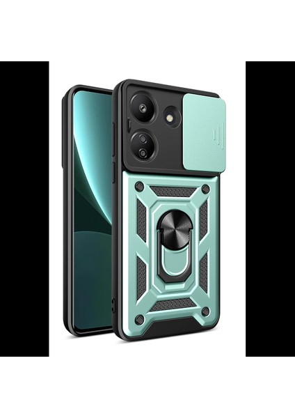 Xiaomi Redmi 13C Kılıf Pars Lens Yüzüklü Silikon