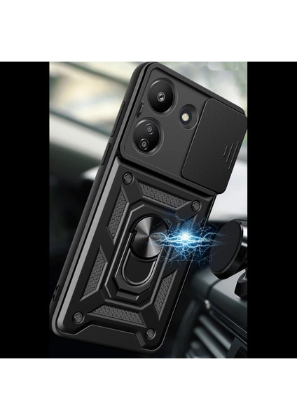 Xiaomi Redmi 13C Kılıf Pars Lens Yüzüklü Silikon modelleri