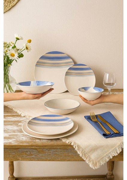 N3576 Cunda Basic 24 Parça 6 Kişilik Yemek Takımı