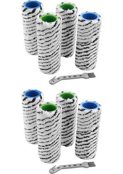 Karcher Fc7 Fc7 Premium Fc5 Fc5 Premium Fc3 Kablosuz Zemin Temizleyici Parçaları Için 8pcs Silindir Fırçası (Yurt Dışından)