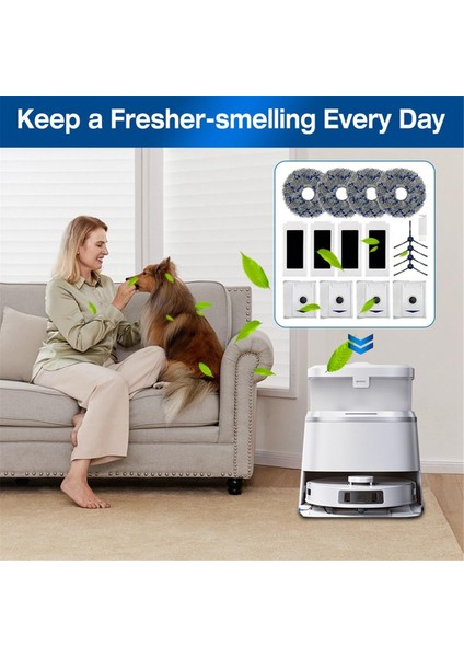 Ecovacs Deebot T30 Omnı / T30 Pro Omni Robot Vakum Süpürge Yan Fırçası Hepa Filtre Mop Kumaş Aksesuarları (Yurt Dışından) modelleri