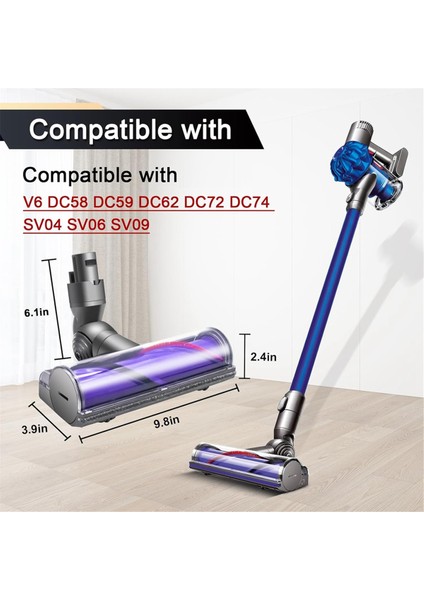 Dyson V6 DC58 DC59 DC62 DC72 DC74 Temizlik Kafası Değiştirme Parçası Elektrik Kafası (Yurt Dışından) fiyatları