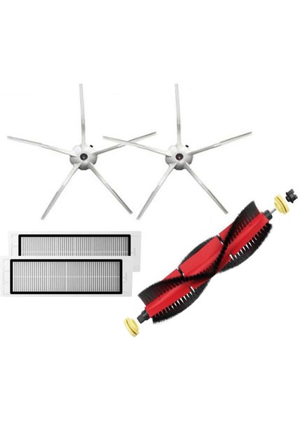 Roborock Çıkarılabilir Ana Fırça Için Roborock S6 S50 S5MAX S6 Maxv S4 E4 Için 5 Kol Silikon Tarafı Fırça Fırçası (Yurt Dışından)