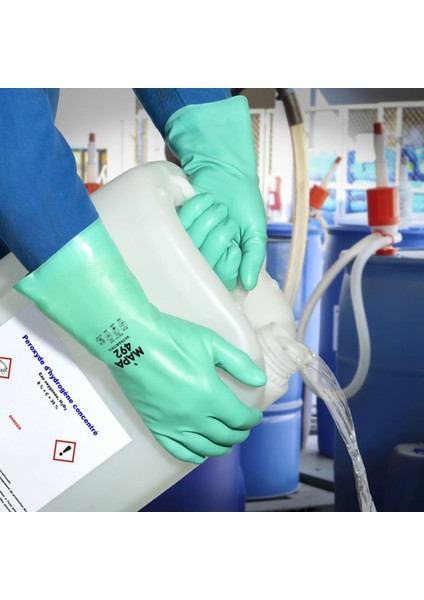 Ultranitril 492 Kimyasal Solvent Iş Eldiveni 32 cm No:8 modelleri