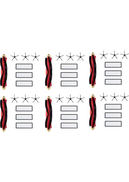 Xiaomi Için 42PCS Roborock S4 E4 S5 S6 S5 Maksimum Kauçuk Yan Fırça Ana Fırça Silindir Hepa Filtresi Maksimum Fırça Filtre Yedek (Yurt Dışından)