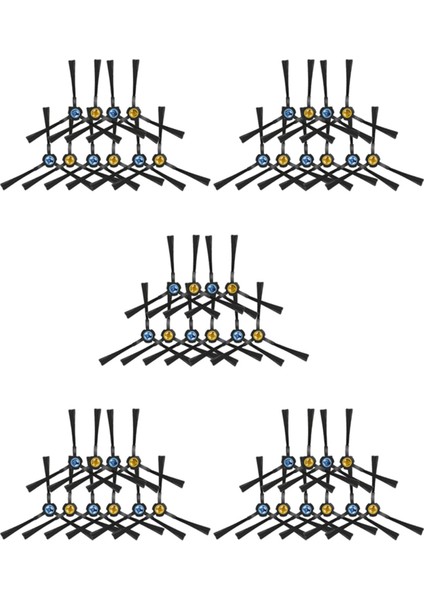 50PCS Robot Vakum Süpürge Yan Fırçası Ilıfe V8 V8S X750 A7 X800 X785 V80 Robotik Vakum Süpürge Parçaları Aksesuarları (Yurt Dışından)