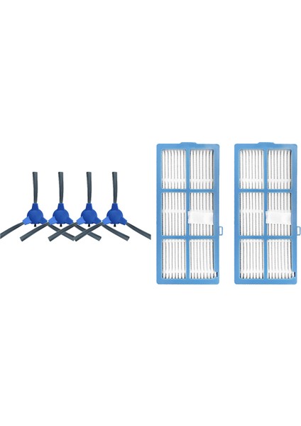 Proscenic 850T Vakum Temizleyici Yan Fırça ve Proscenic 850T Vakum Süpürge Hepa Filtresi-3 Için 4 Pcs (Yurt Dışından)