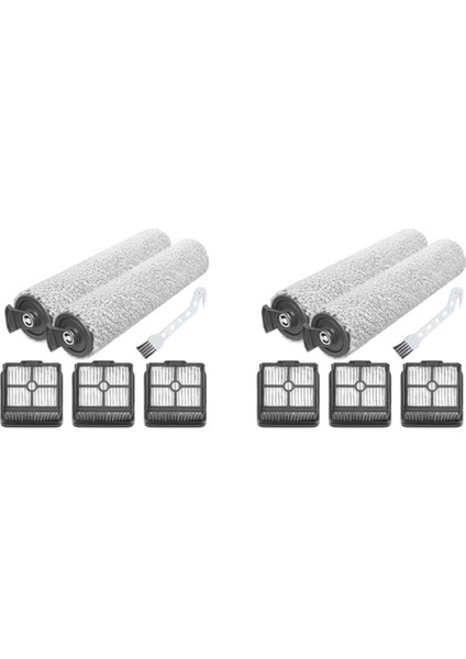 2 Set Roller Fırch Hepa Filtre Xiaomi Dreame H11 / H11 Max Isıt ve Kuru Vacum Süpürge Yedek Parçaları (Yurt Dışından)