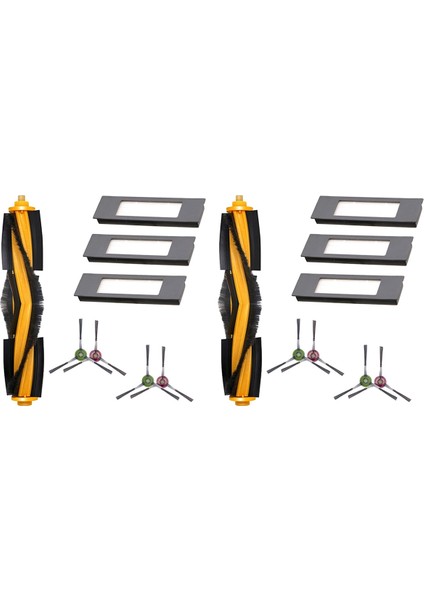Ecovacs Deebot Ozmo 920/950/T5/T8/T8 Aıvı/n8 Pro+ Robotik Vakum Süpürge Hepa Filtre Fırçaları Için 2x Yedek Parçalar (Yurt Dışından)