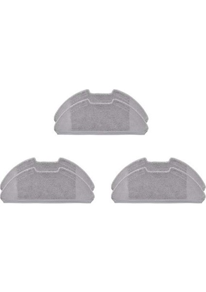 6x Yıkanabilir Paspas Paçavra Ped Xiaomi Mi Robot Vakum-Mop 2 LITE/PRO/MJSTL/MJST1SHW Robot Vakum Süpürge Aksesuarları (Yurt Dışından)