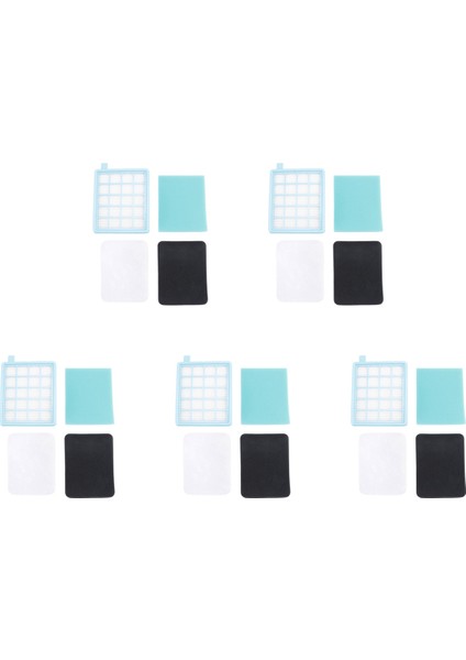 Philips Powerpro Aktif ve Kompakt Vakum Süpürge Için 5x Filtre Seti (FC8058 / 01 ile Karşılaştırılabilir) (Yurt Dışından)