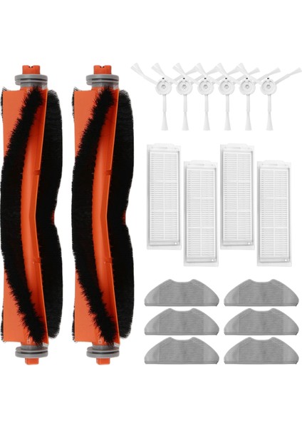 Xiaomi Mi Robot Vakum Mop 2 Lite / Mi Robot Vakum Mop 2 Pro / MJST1SHW Parçalar Ana Yan Fırça Hepa Filtre Mop Rag (Yurt Dışından)