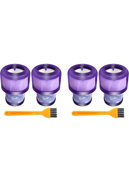 4x Dyson V10 Hafif Versiyon Dijital Slim FLUFFY/SV18 Için 4x Yıkanabilir Büyük Filtre Birimi (Yurt Dışından)