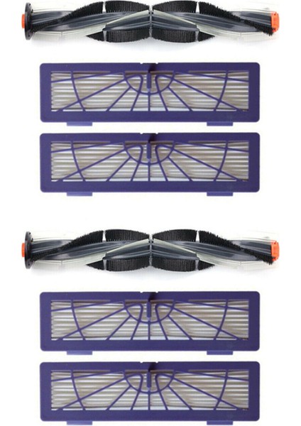 2x Rulo Fırçası+Filtreler Kitleri Botvac D Serisi D7 D5 D3 D7500 D8500 D800 Parça (Yurt Dışından)