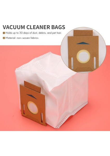 Ecovacs Deebot 2 5l Auto-Boş Istasyon Için Tek Kullanımlık Toz Torbası T8 Aıvı ve T8 Robot Vakum ve Mop Temizleyici ile Çalışır (Yurt Dışından) modelleri