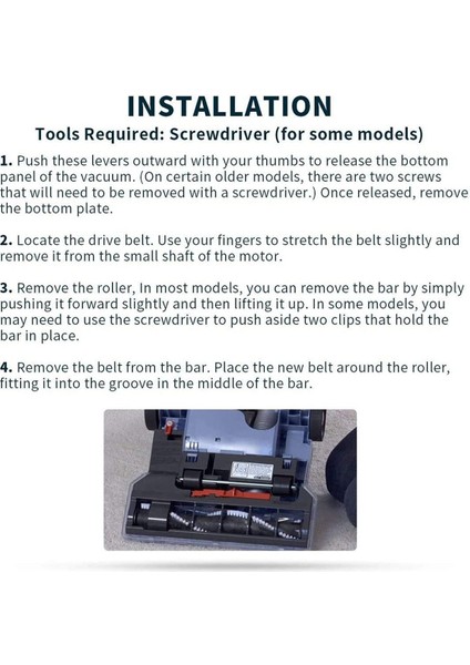 4pack 562289001 Vakum Şanzıman Kemerleri Hoover UH70200 UH70130 UH70205 UH70210 UH71214 UH70900 UH70905 (Yurt Dışından) modelleri