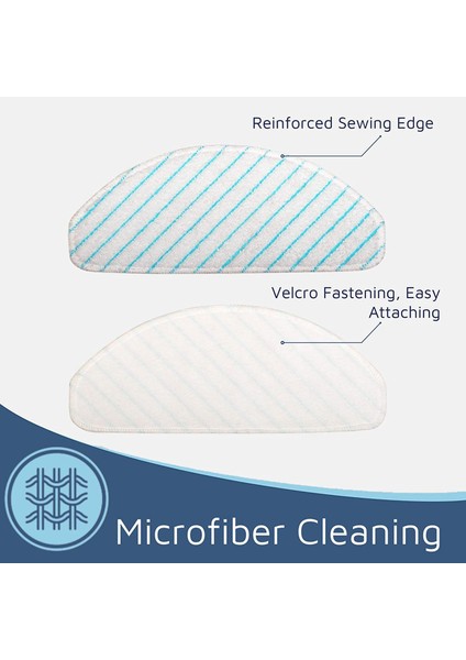 24 Paket Mikrofiber Paspaslar Ecovacs Deebot Ozmo T8 T8 Aıvı Vacuma Seğriçi Kurulum Bizimler Yedek Parçalar (Yurt Dışından) fırsatları