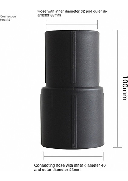 8pcs Vakum Süpürge Toz Filtre Dönüştürme Konnektörü Baş Adaptörü Iç Çap Için 32/40/50MM Iplik Hortum Parçaları (Yurt Dışından)
