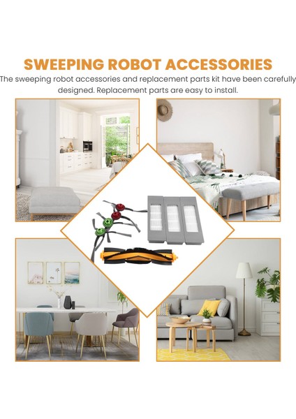 Ecovacs Deebot Ozmo 920/950/T5/T8/T8 Aıvı/n8 Pro+ Robotik Vakum Süpürge Hepa Filtre Fırçaları Için Yedek Parçalar (Yurt Dışından) fiyatları
