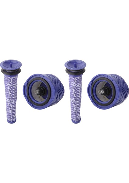 Dyson V6 Mutlak Kablosuz Çubuk Vakumu Için 2 Ön Filter ve 2 Hepa Filtre Kiti 965661-01 ve 966741-01 Bölümünü Değiştirir (Yurt Dışından)