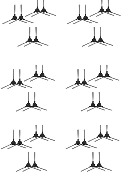 Midea I2 VCR03 Robot Vakum Süpürge Parçaları Için 6x Vakum Temizleyici Yan Fırça Fırça Temizlik Aksesuarları (Yurt Dışından)
