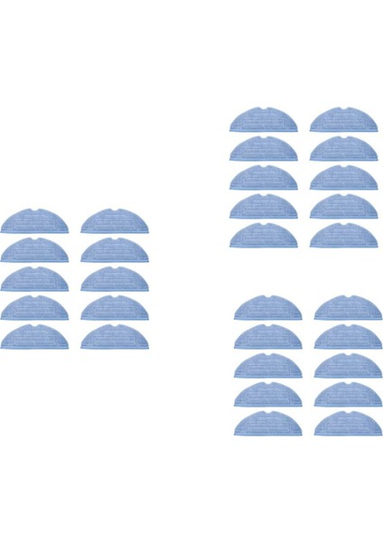 30 Pcs Mop Kumaş Pedleri Xiaomi Roborock S7 T7S T7 Için Değiştirme Plus Vakum Süpürge Parçaları Mikrofiber Yumuşak Ped (Yurt Dışından)