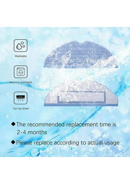 30 Pcs Mop Kumaş Pedleri Xiaomi Roborock S7 T7S T7 Için Değiştirme Plus Vakum Süpürge Parçaları Mikrofiber Yumuşak Ped (Yurt Dışından) modelleri