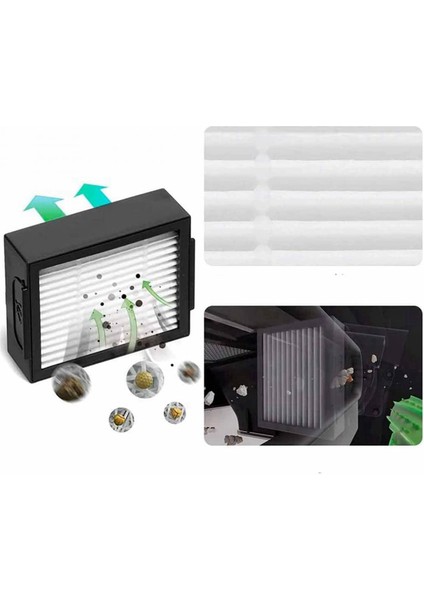 2 Irobot Oraya Için Yedek Fırçaları ve Filtre Kitini Set E5 E6 I7 I7+ Vakum Süpürge Parçaları (Yurt Dışından) modelleri