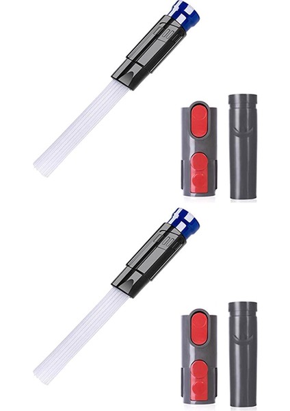 Dyson V10 V8 V7 Veya V6 Vakum Toz Temel Dönüştürücü Dönüştürücü Adaptör Değiştirme Için Vakum Ekli 2x Vakum Toz Fırçası (Yurt Dışından)