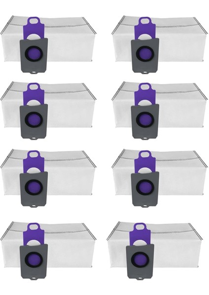 Narwal Freo Z Için 8 Pcs Toz Çantası Süper Vakum Süpürge Yedek Torbalar Toz Toplama Torbaları Aksesuar Seti (Yurt Dışından)