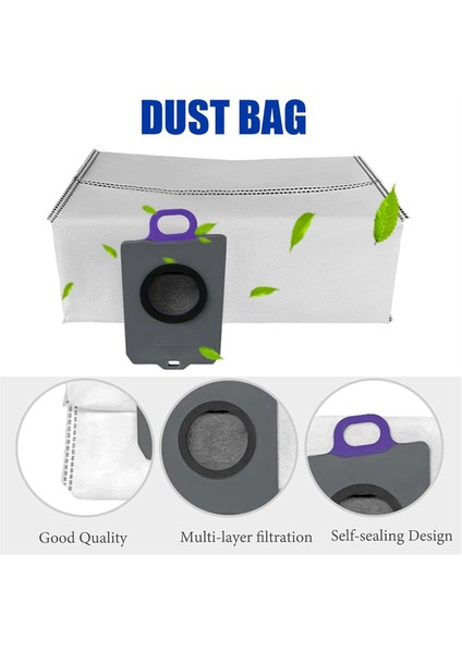 Narwal Freo Z Için 8 Pcs Toz Çantası Süper Vakum Süpürge Yedek Torbalar Toz Toplama Torbaları Aksesuar Seti (Yurt Dışından) fırsatları