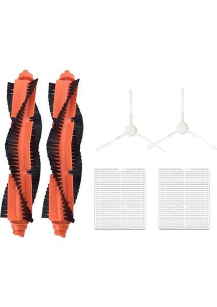 Xiaomi S20 / D106 Için 6 Pcs Süpürme Robot Aksesuarları Temizleyici Parçalar Değiştirme Ana Yan Fırça Filtre Seti (Yurt Dışından) fiyatları