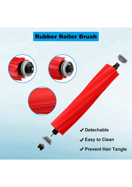 4pcs Roborock S7/s7 Maxv/s7 Maxv Plus/s7 Maxv Ultra Robot Vakum Süpürücü Için 4pcs Kauçuk Ana Silin (Yurt Dışından) fiyatları