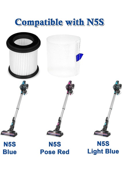 Inse N5S S6T S6P Pro Kablosuz Vakum Süpürge Yedek Parçaları Için Örgü Filtre Değiştirme ile 12 Pcs Hepa Filtresi (Yurt Dışından) fırsatları