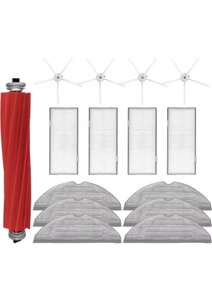 Roborock S7 Maxv Ultra/s7 Pro Ultra Vakum Temizleyici Aksesuarları Için 15 Pcs Süpürücü Aksesuarları Ana Yan Fırça Paspas Filtresi (Yurt Dışından) fiyatları