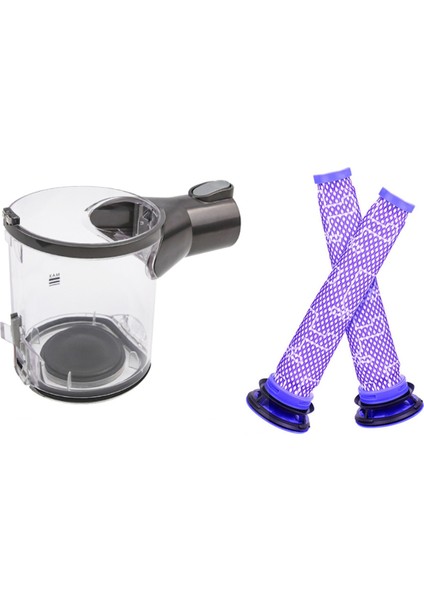 3pcs Vakum Süpürge Toz Kupası Dyson V6 B Arayüzü Vakum Süpürge Aksesuarları Yedek Parçalar (Yurt Dışından)