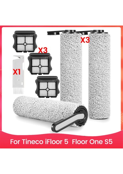 Tineco Ifloor 5 Için Roller Fırçası Yedek Bir One S5 S5 Kablosuz Elektrikli Süpürge Fırça Silindirleri ve Hepa Filtreleri (Yurt Dışından)