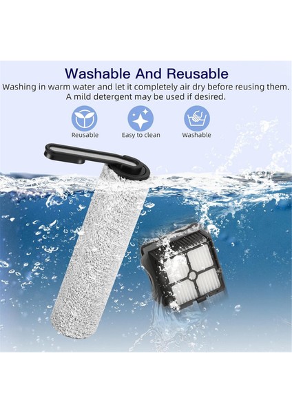 Tineco Ifloor 5 Için Roller Fırçası Yedek Bir One S5 S5 Kablosuz Elektrikli Süpürge Fırça Silindirleri ve Hepa Filtreleri (Yurt Dışından) modelleri