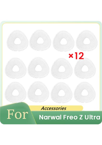 Narwal Freo Z Ultra Robot Vakum Süpürge Parçaları Değiştirme Için 12 Pc Temizlik Rags (Yurt Dışından)