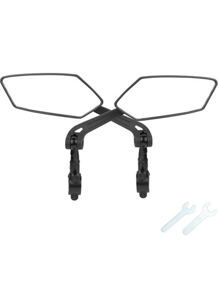 Dağ Bisikleti Dikiz Aynası Hd Düz 360 Derece Ayarlanabilir Gidon Ayna Katlanır Bisiklet Sürme Aksesuarları (Yurt Dışından)