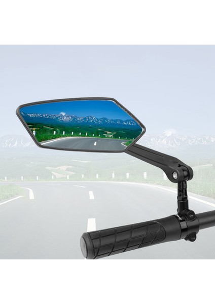 Dağ Bisikleti Dikiz Aynası Hd Düz 360 Derece Ayarlanabilir Gidon Ayna Katlanır Bisiklet Sürme Aksesuarları (Yurt Dışından) fiyatları