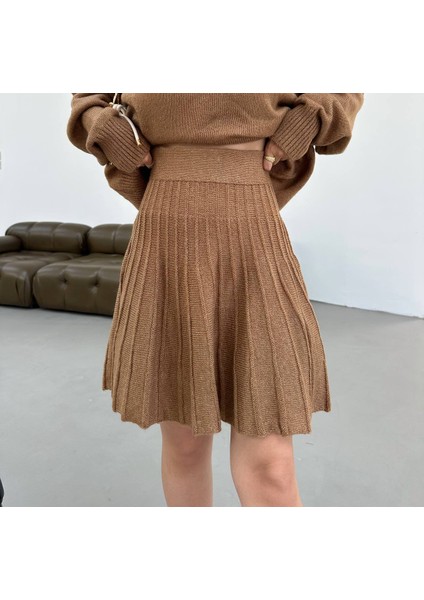 Triko Kumaş Pileli Etekli Hırka Takım fiyatları