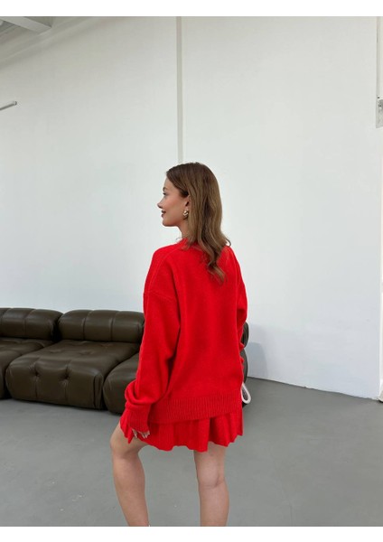 Triko Kumaş Pileli Etekli Hırka Takım fırsatları