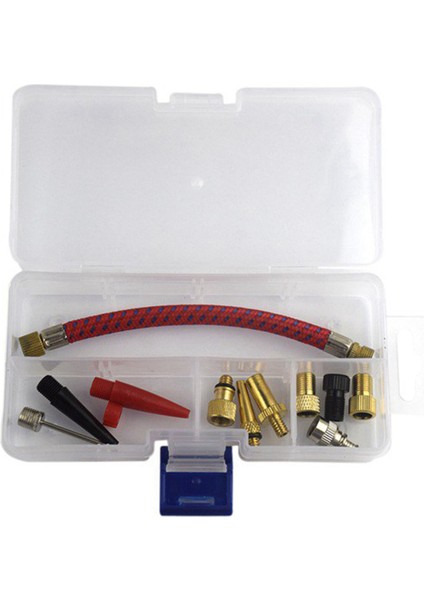 12 Adet/takım Hava Yatağı Pompa Hortum Adaptörü Memesi Vana Hava Hortumu Şişirme Iğneler Bisiklet Pompası Şişirme Konnektörü Bisiklet Araçları (Yurt Dışından)