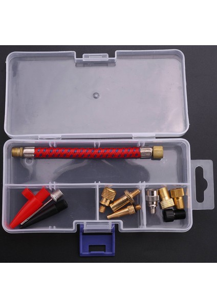 12 Adet/takım Hava Yatağı Pompa Hortum Adaptörü Memesi Vana Hava Hortumu Şişirme Iğneler Bisiklet Pompası Şişirme Konnektörü Bisiklet Araçları (Yurt Dışından) fırsatları