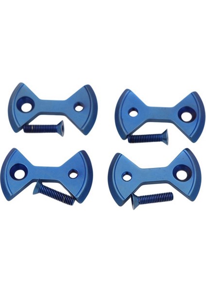 Set Titanyum Bisiklet Kilitleme Pedalı Bisiklet Pedal Plakası Fiyonk Şekli Speedplay Sıfır Işık Eylem Vidaları Cıvata, 6 (Yurt Dışından)