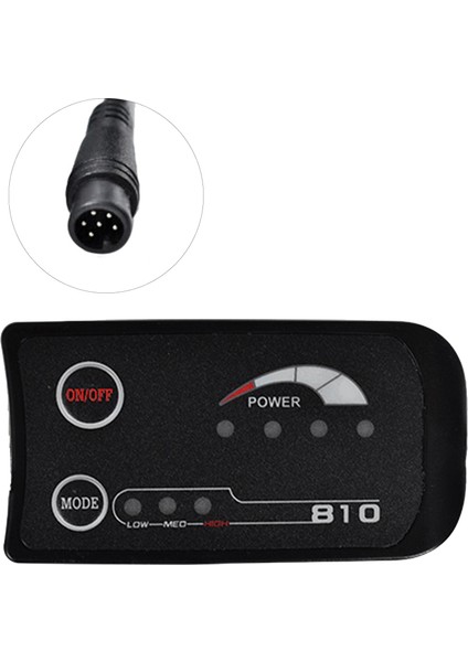 6pın S810 E-Bisiklet Metre LED Ekran 36 V Uart Elektrikli Bisiklet Elektrikli Bisiklet Metre Için (Yurt Dışından)