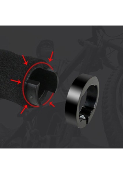 Bisiklet Gidon Kapağı Dağ Bisikleti Sünger Gidon Kapağı Gidon Elektrikli Gidon Kapağı, Beyaz (Yurt Dışından) indirimleri