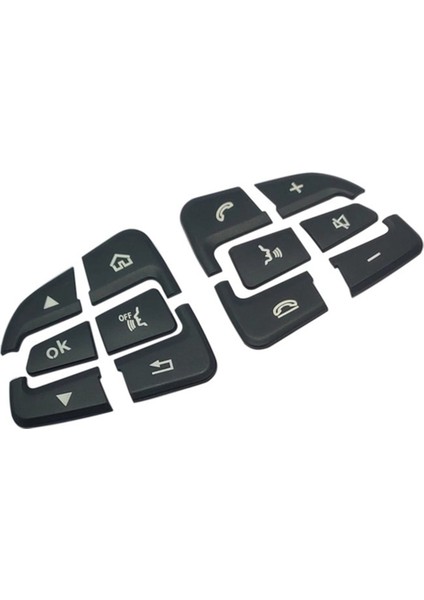 2x Araç Direksiyon Düğmesi Kapaklar Mercedes Için Döşeme Çıkartmaları Benz Glc X253 C Sınıfı W205 Cla Gla A Sınıfı X156 W176 (B) (Yurt Dışından) fiyatları